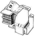 SOPORTE DE MOTOR   DELANTERO (L/IZQ.) CHEVROLETS/10 Y BLAZER DIESEL