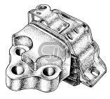 SOPORTE DE MOTOR   (LADO IZQUIERDO) TORO 2.0 4X4 (CAJA MANUAL)