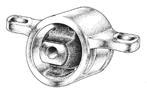 SOPORTE DE MOTOR   (LADO DERECHO) INFERIOR ESCORT 2000 DIESEL TURBO 