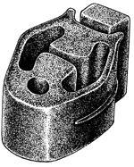 SOPORTE CAÑO ESCAPE FOCUS AÑO 1999 EN ADELANTE. TRASERO DIESEL