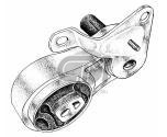 SOPORTE DE MOTOR   TRASERO FIESTA 02/14 ECOSPORT 12/.. 1.6 NAFTA Y 1.4 DIESEL