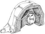 SOPORTE DEL.DE MOTOR (L/DER) CIVIC '92 A'00 Y CRV97 A '01 (CAJA AUTOMATICA)