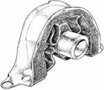 SOPORTE DE MOTOR   DELANTERO (L/IZQ) CIVIC '92 A'00 Y CRV97 A '01 (CAJA AUTOMATICA)