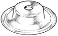 CAZOLETA METALICA AMORTIGUADOR DEL.REY GOMA