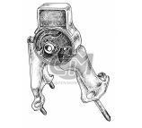 SOPORTE DE MOTOR   TRASERO COROLLA 1.6 / 1.8NAFTA AÑOS 2002 AL 2009