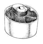 BUJE REPARAC.SOPORTE DE MOTOR (LADO DERECHO) REY GOMA