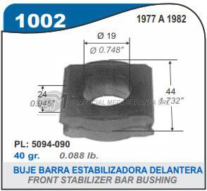 BUJE BARRA ESTABILIZADORA PEUGEOT 504.505 
