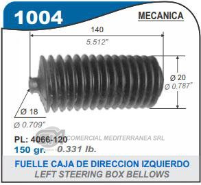 FUELLE DE TRANSMISION CAPEMI PEUGEOT 106/205/306/405 DIREC HIDRAULICA/504 GR/505/PARTNER