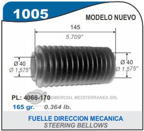 FUELLE DE TRANSMISION CAPEMI PEUGEOT 106/205/306/505 LADO DERECHO/405/504 GR LADO IZQUIERDO