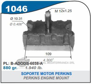 SOPORTE DE MOTOR CAPEMI FORD F100 MOTOR PERKINS DELANTERO 
