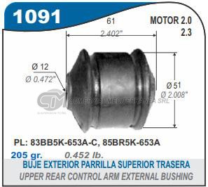 BUJES SUSPENSION FORD SIERRA MOTOR 1.2. 1.3