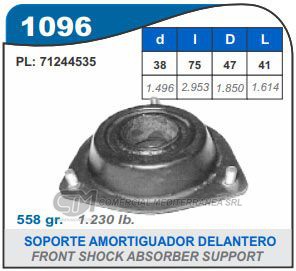 CAZOLETA DE SUSPENSION CAPEMI VOLKSWAGEN 1500 81/91 / DODGE 1500 70/.. 
