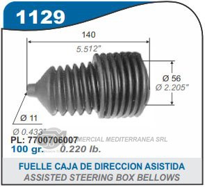 FUELLE DE DIRECCION CAPEMI RENAULT CLIO/TWINGO/KANGOO/EXPRESS/LAGUNA/TRAFIC/9/11/18/19