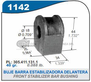 BUJE PUNTA DE BARRA ESTABILIZADORA CAPEMI VOLKSWAGEN GOL/SAVEIRO/GACEL/SENDA 