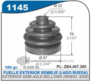 FUELLE DE TRANSMISION CAPEMI FIAT PALIO/SIENA/UNO/DUNA/REGATA/128 SE SEMIEJE LADO RUEDA