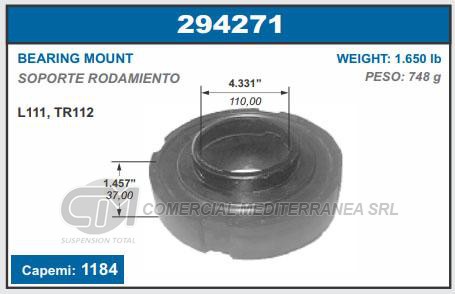 RODAMIENTO DE CARDAN CAPEMI SCANIA L111 / TR112 SOPORTE CENTRO CARDAN