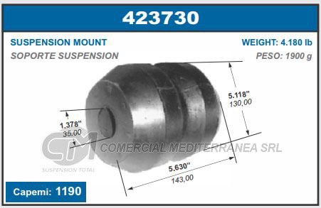 BUJE DE SUSPENSION CAPEMI SCANIA TOPE ELASTICO DE SUSPENSION