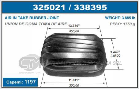 BUJE DE SUSPENSION CAPEMI SCANIA UNION TUBULAR