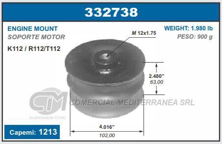 SOPORTE DE MOTOR CAPEMI SCANIA K112/R112/T112 SOPORTE DE MOTOR