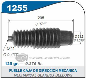 FUELLE DE TRANSMISION CAPEMI RENAULT 9/11/18/TRAFIC FUELLE CAJA DIRECCION MECANICA LADO D