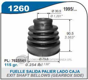 FUELLE DE TRANSMISION CAPEMI FIAT PALIO/SIENA 97/../ARGO/CRONOS/MOBI/GRAND SIENA 17/.. FU