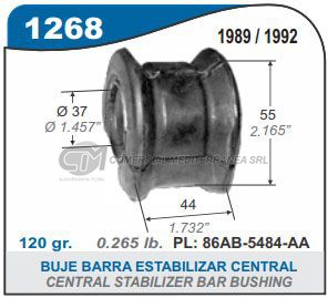 BUJES SUSPENSION FORD ESCORT 89/92