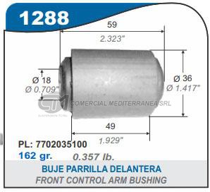 BUJE PARRILLA DELANTERA RENAULT TRAFIC