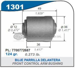 BUJE PARRILLA INFERIOR RENAULT 21