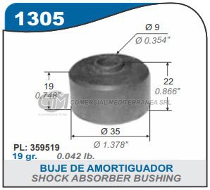 BUJES SUSPENSION FORD FALCON. RENAULT TORINO