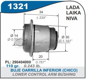 BUJES SUSPENSION LADA. LAIKA. NIVA