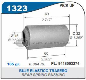 BUJES SUSPENSION PEUGEOT PICK-UP 504 TGR 78