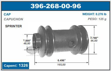 VARIOS SUSPENSION CAPEMI MERCEDES BENZ SPRINTER CAPUCHON 48X96X150MM