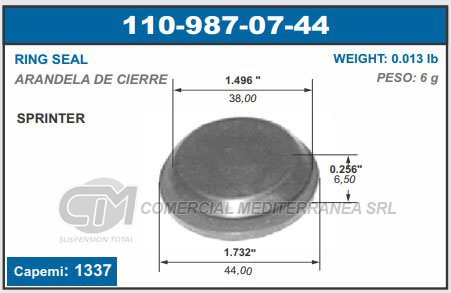VARIOS SUSPENSION CAPEMI MERCEDES BENZ TAPON DE GOMA