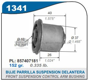 BUJES SUSPENSION FORD GALAXY. VW QUANTUM. CARAT
