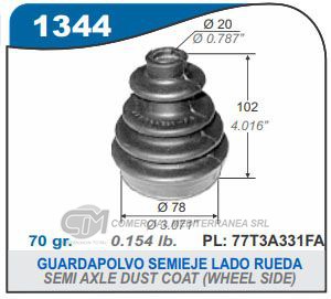 FUELLE DE TRANSMISION CAPEMI FORD ESCORT GUARDAPOLVO SEMIEJE L.RUEDA