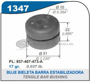 BUJES SUSPENSION FORD GALAXY. VW QUANTUM. CARAT