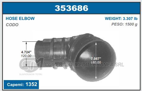 BUJES DE SUSPENSION CAPEMI TUBO ACODADO