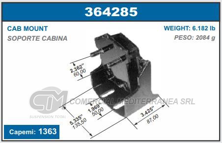 BUJE DE SUSPENSION CAPEMI SCANIA ANTI VIBRADOR DE CABINA