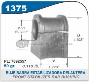 BUJES SUSPENSION +FIAT DUNA.UNO. FIORINO
