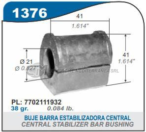 BUJES SUSPENSION REANULT 9.11.EXPRESS BUJE CENTRAL BARRA ESTABILIZADORA 