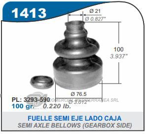 FUELLE DE TRANSMISION CAPEMI PEUGEOT 405 FUELLE SEMIEJE LADO CAJA