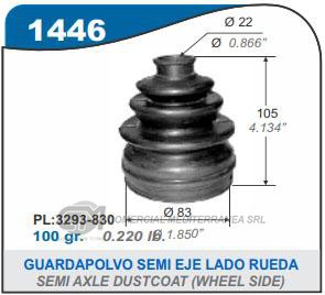 FUELLE DE TRANSMISION CAPEMI CHEVROLET CORSA/CLASSIC/CELTA / PEUGEOT 106/205/405/PARTNER/