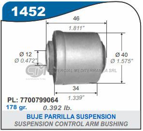 BUJES SUSPENSION RENAULT CLIO