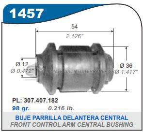 BUJES SUSPENSION VW GOLF. CADDY. POLO. SEAT TOLEDO