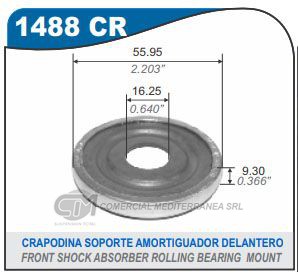 RODAMIENTO SUSPENSION CAPEMI RENAULT CLIO/KANGOO/DUSTER/LOGAN/SANDERO/SYMBOL RODAMIENTO C