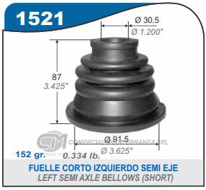 FUELLE DE TRANSMISION CAPEMI RENAULT CLIO/KANGOO/TWINGO/MEGANE/SCENIC/EXPRESS/9/11/19/21