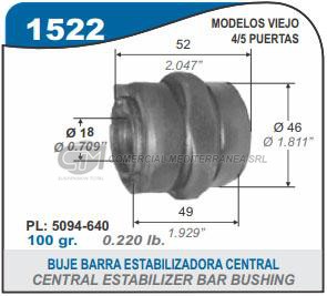 BUJES SUSPENSION PEUGEOT 306. PARTNER. 405. 205. CITROEN
