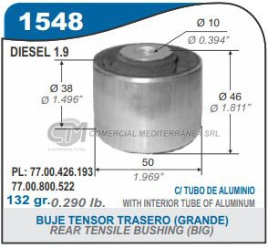 BUJES SUSPENSION RENAULT KANGOO DIESEL