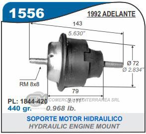 SOPORTE DE CAJA CAPEMI PEUGEOT 205/306/405/PARTNER NAFTA SOPORTE HIDRAULICO DELANTE