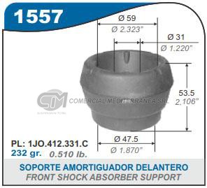 CAZOLETA SUSPENSION VW BORA.GOLF.SAVEIRO.UP.VOYAGE DELANTERA S/RODAM.